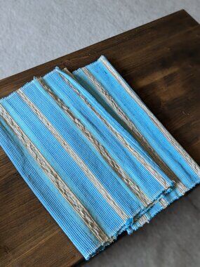 Pier 1 Linen Blend Blue Place Mats (2pc)